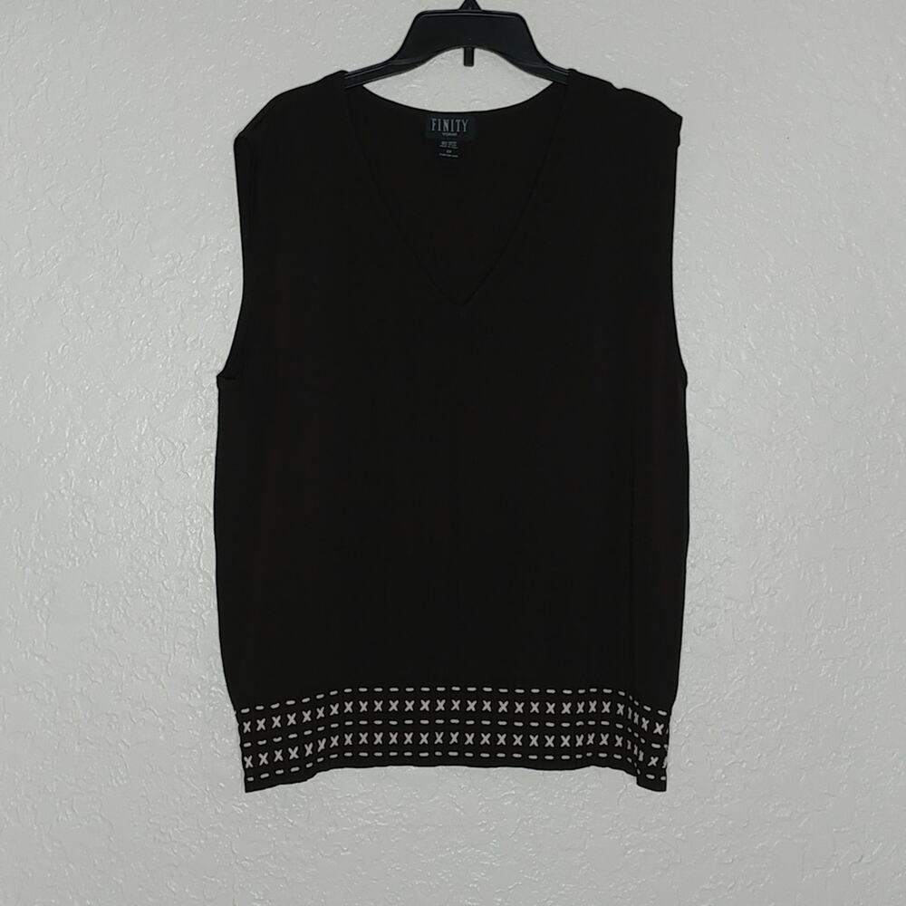 Finity Woman Sleeveless Top Size 2X